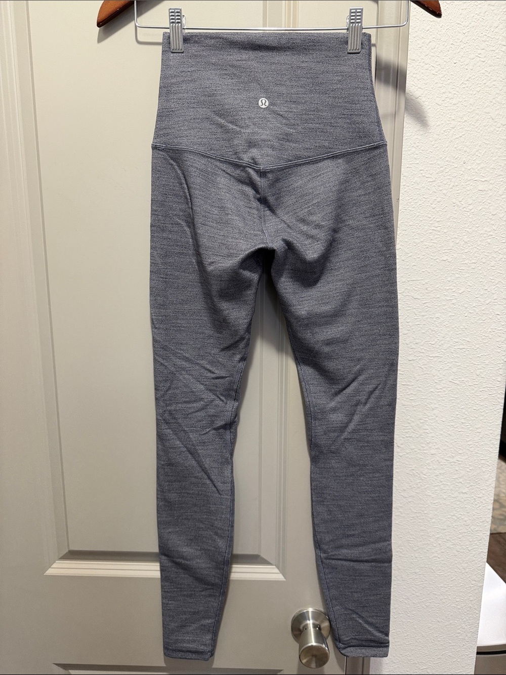 Lululemon align high rise gray heather cotton leggings 4